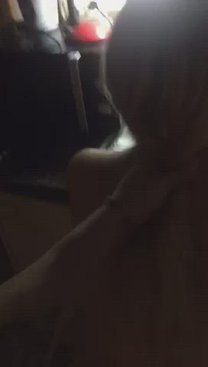 hair pulling and pounding on kitchen countertop 🥵 : video clip