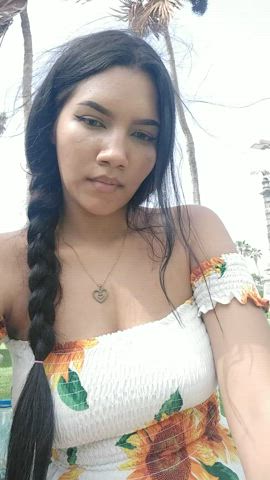 I just couldn't resist getting my tits out in the middle of the beache I hope no one saw me hihi : video clip