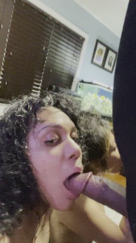 First time letting another guy give me a facial 😋 infront of my hubby he made sure to hold my hair 🙆🏽‍♀️😇 : video clip