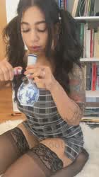 Cum inside me while I finish a bowl : video clip