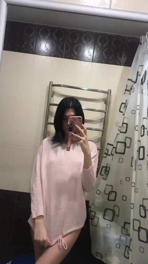 would you fuck my 19 year old body in the bathroom ? : video clip