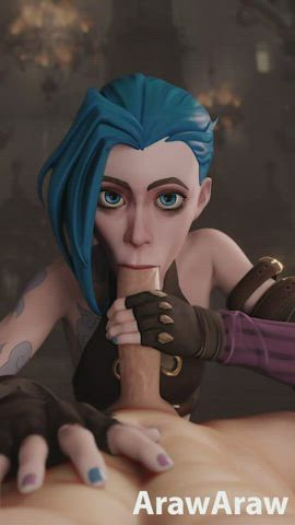 Jinx Blowjob (Arawaraw) [League of Legends] : video clip