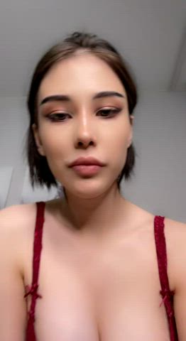Are big tits on a tiny asian girl attractive? : video clip