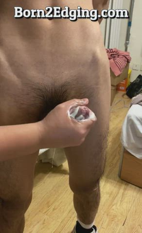 He wants me edging him after his handjob : video clip
