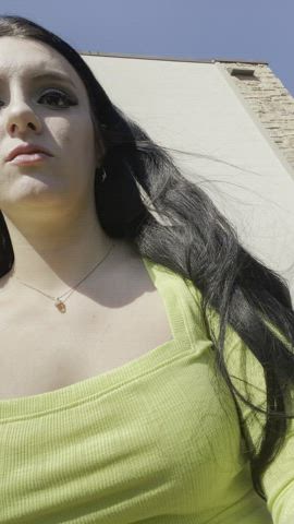 Showing off in public makes me horny af 💦😈 [f] [oc] : video clip
