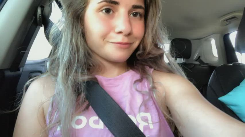 Going to the gym..do you like seeing under my shorts?🙈💕 : video clip