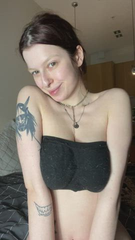 black top lets out big boobs : video clip