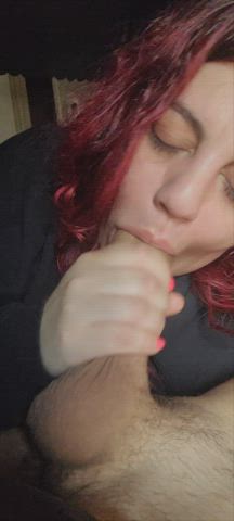 she never misses a drop for her morning protein 😛 : video clip