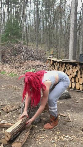 Its fun handling wood 😅 : video clip