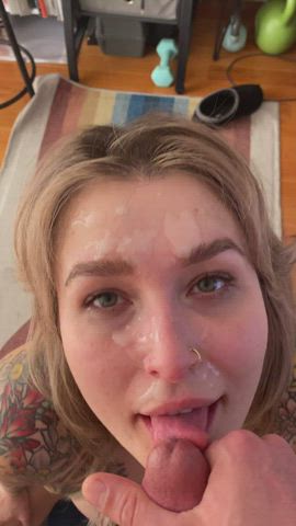 Just because you cum doesn't mean I stop sucking : video clip