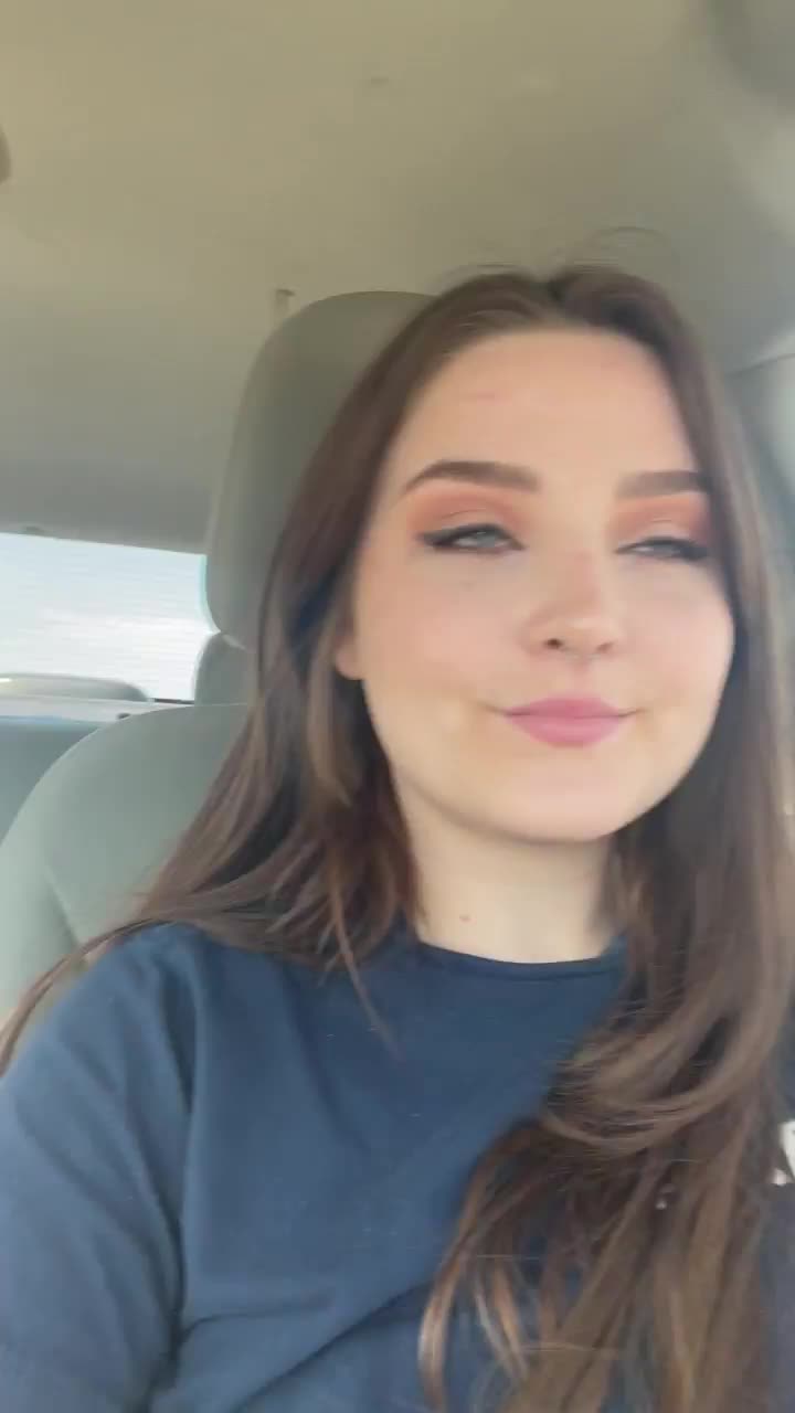 I tried to get my shirt down before a truck passed me but I failed.. oops ;) : video clip