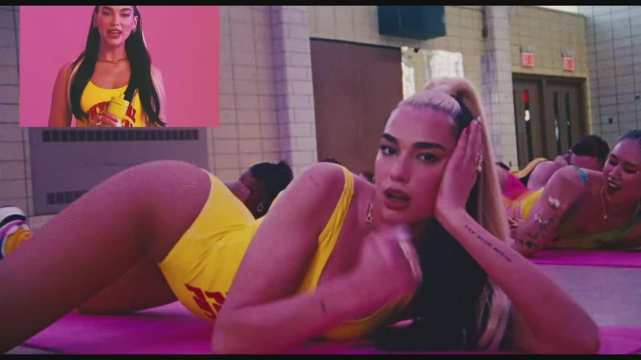 Dua Lipa giving jerk off instructions : video clip