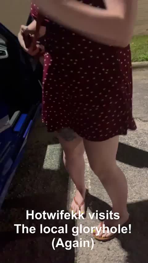 Three strangers creampie wife at the gloryhole while husband watches : video clip