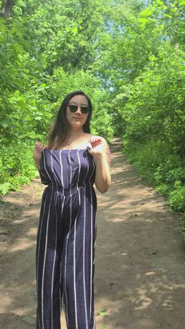 My friends love this dress, I can get on my knees and have my tits out while I suck dick : video clip