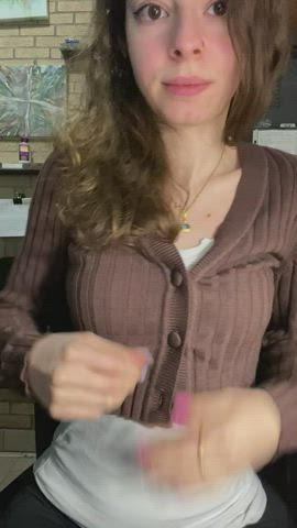 flashing at work with my office door open felt so exciting! [gif] : video clip