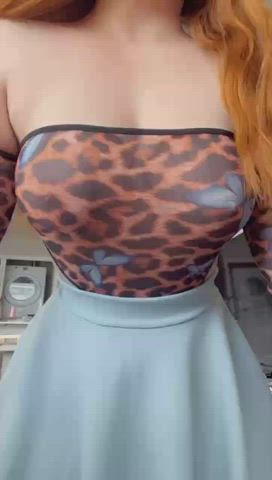 When I present my perfect natural tits it's because I'm hoping you'll put your cock between them : video clip