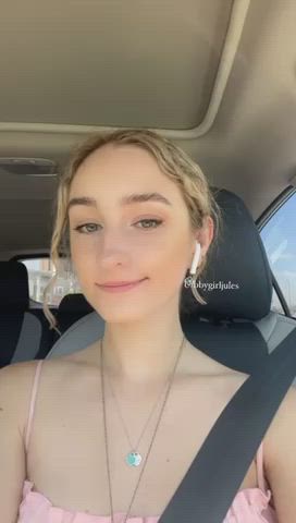The roads a little bumpy, I think I need something to hold on to [GIF] : video clip