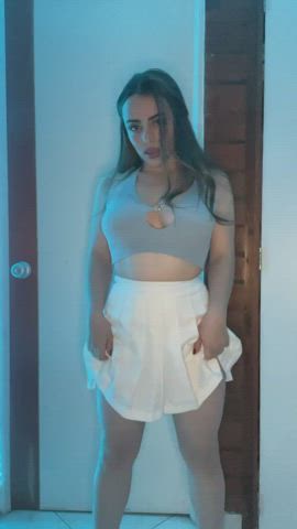 Id love to fell your dick between my thighs baby. : video clip