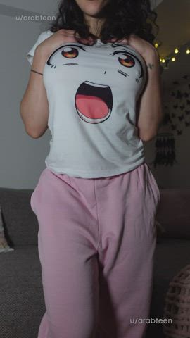Do you like my big tits on my small frame? 💜 : video clip