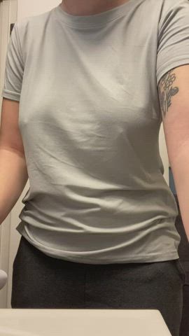 Massaging her boobs : video clip