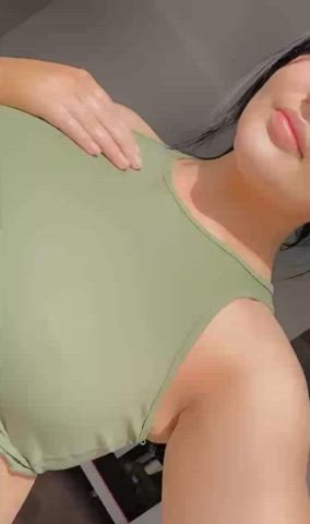 I hope my DDD tits make your day better 😈 : video clip