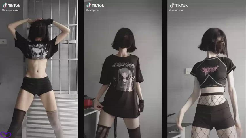 Anal Goth PMV Pale Split Screen Porn TikTok Titty Drop Porn GIF by vr0y34 : video clip