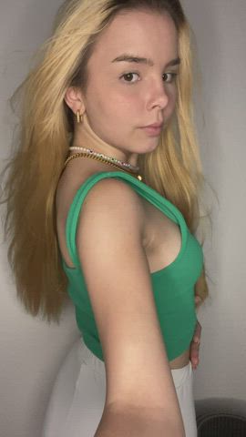 are tiny blonde teens with small boobs even attractive : video clip
