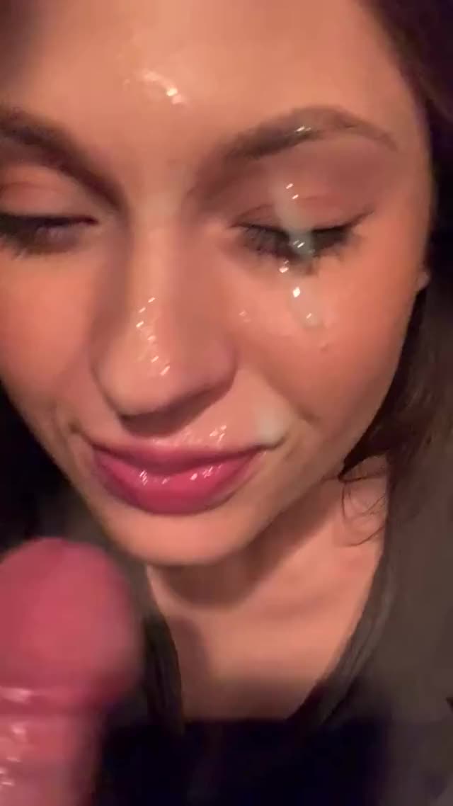 I got a nice thick facial <3 : video clip