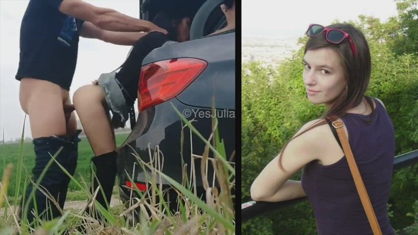 Julia Gadziomska on a sunday trip : video clip