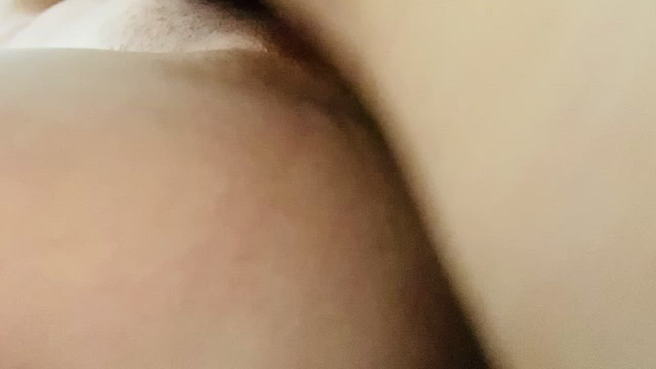 My hubby’s big dick spreading my ass open : video clip