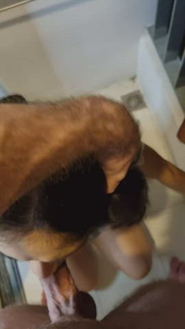 Fucking on the balcony to make sure the neighbors know what a big slut I am 😇 : video clip