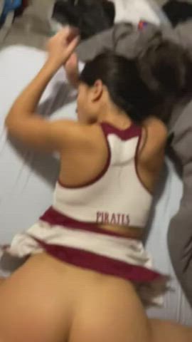 Asian Cheerleader Go Pirates! : video clip