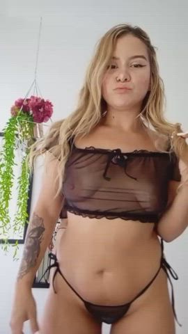 Hope my tits make you smile : video clip