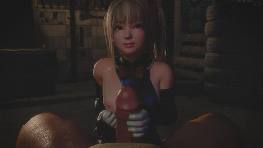 Marie Rose handjob (kaogum) [Dead or Alive] : video clip