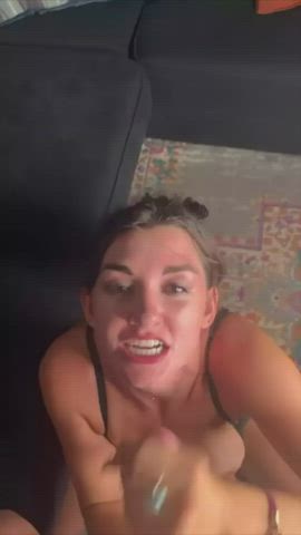 Sweet Girl Gets Load Of Cum 🫦 : video clip