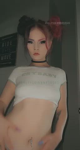Did someone order a smol tiddy goth gf for the weekend? : video clip