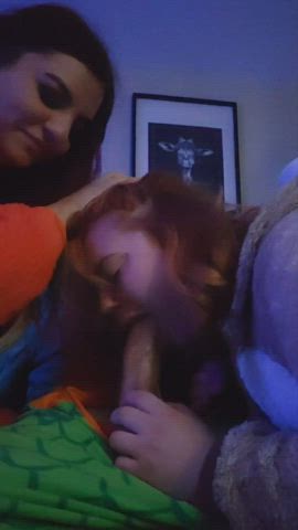 my two girls draining dudley's cock [OC] : video clip
