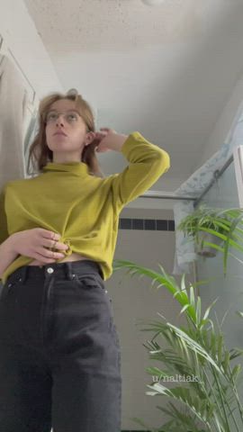 undressing for the lucky shower again ;) : video clip