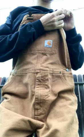 do you like what i’m hiding underneath these overalls? : video clip