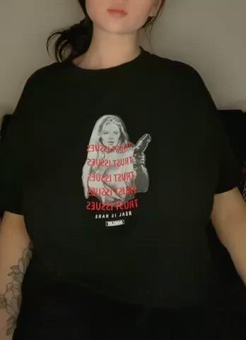 Describe my boobs using only one word : video clip
