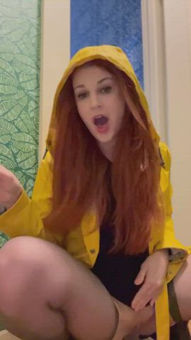 I’m wearing a raincoat but you don’t have to : video clip