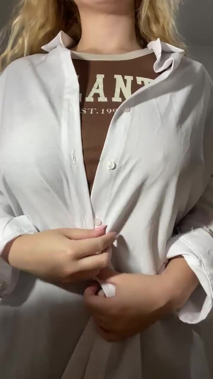 Why would I ever wear a bra with boobs like these? 😋 : video clip