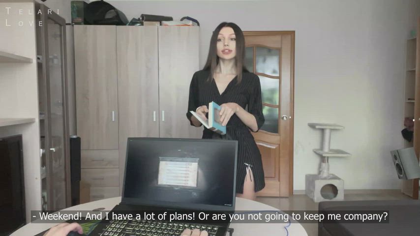 Telari Love - He wanted to play Warhammer but he had to play with my pussy : video clip