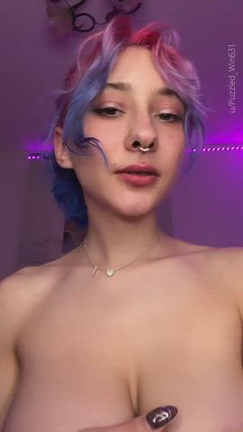 Cutie with big titties craves for cuddling in bed : video clip