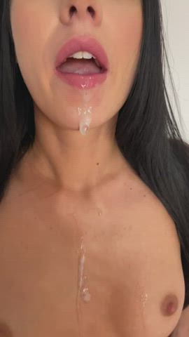 I was tempted to swallow it but making a mess and playing with it is fun too : video clip