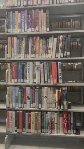 More jerking off in library : video clip
