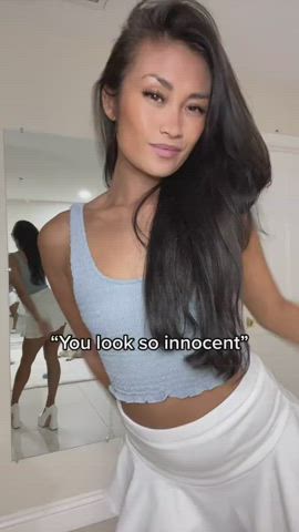 Who wants naughty innocent babe here?😈 : video clip