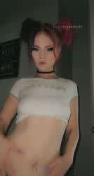 Interact if you’d ever fuck a tiny pastel goth : video clip
