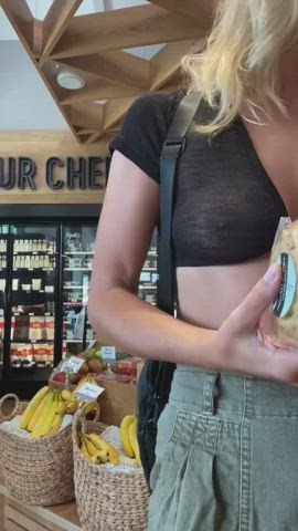 went to the store for cookies & milk.. got you a treat too 😋 [GIF] : video clip