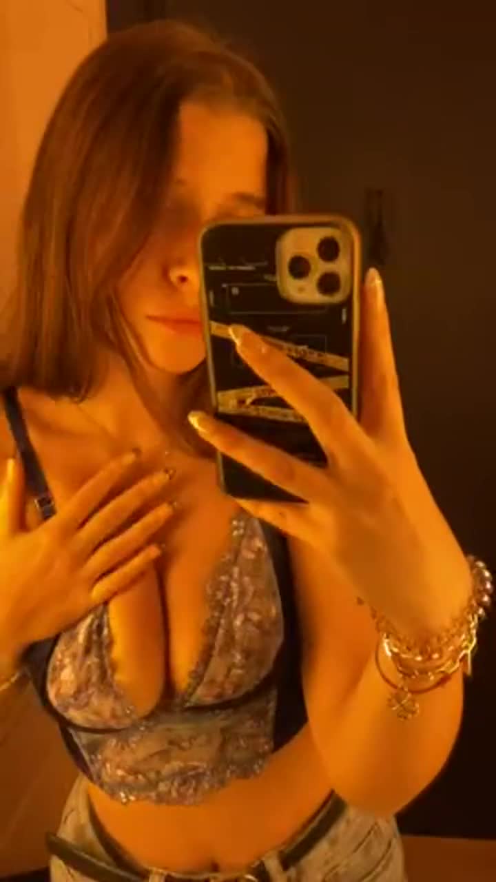 How do you like my new outfit? Can you help me in the changing room? : video clip
